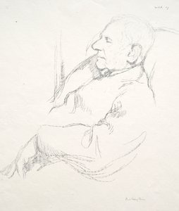 Sir Francis Seymour Haden Dormido, 1897 de William Rothenstein
