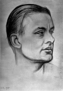 TS Eliot, poeta, dramaturgo y crítico británico nacido en Estados Unidos, 1933 de William Rothenstein