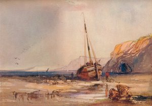 Escena de playa, c. 1840 de William Roxby Beverley