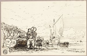 Escena del puerto de William Roxby Beverley