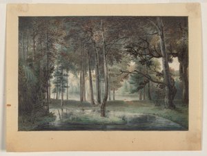 Vista desde la finca del artista, Springland, o el cenador elíseo de William Russell Birch