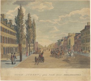Calle Alta, desde la Novena Calle, Filadelfia