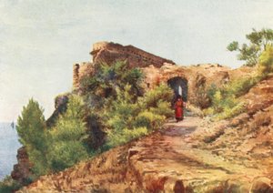 Santa Croce, cerca de Alassio (litografía en color) de William Scott