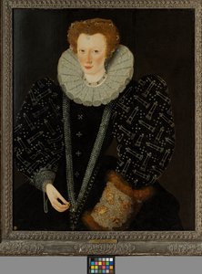 Elizabeth Palmer, c.1564-1633 (óleo sobre tabla) de William Segar