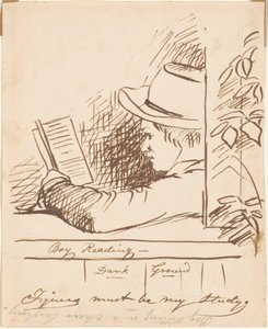 Niño Leyendo de William Sidney Mount