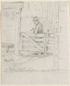 Descansando en la cerca de William Sidney Mount