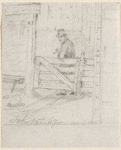 Descansando en la valla, 1867 de William Sidney Mount