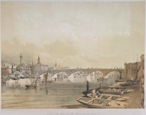 Puente de Londres, 1852 de William Simpson