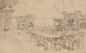 Bendición del Canal de Suez, 16 de noviembre de 1869 de William Simpson