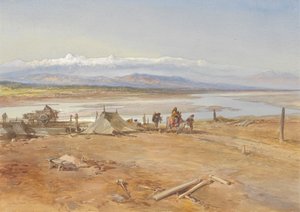 El río Chenab, Punjab de William Simpson