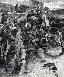 Una escena de la Guerra Civil Inglesa