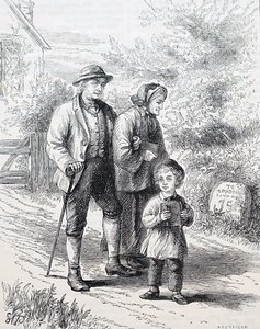 Una pareja de ancianos y su nieto de William Small