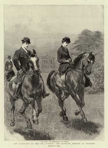 El matrimonio del Duque de Aosta y la Princesa Helena de Orleans de William Small