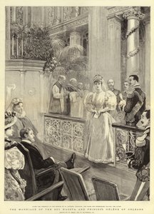 El matrimonio del Duque de Aosta y la Princesa Helena de Orleans de William Small