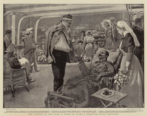 La separación de los caminos, una escena a bordo de un transporte de regreso a casa de William Small