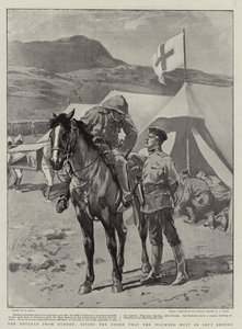 La Retirada de Dundee, dando la Orden de que los Heridos deben ser dejados atrás