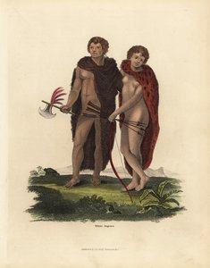 Hombre y mujer africanos albinos de William Smellie