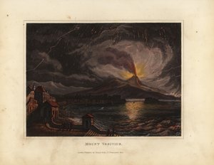 Erupción del Monte Vesubio en el siglo XIX