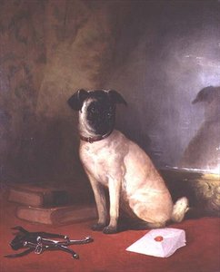 Reflejo - Retrato de un pug de William Snr. Shayer