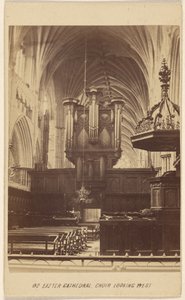 Catedral de Exeter, Coro mirando al Oeste. de William Spreat