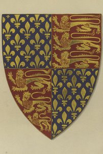 Armas del Rey Eduardo III, de su tumba en la Abadía de Westminster de William St John Hope