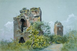 Baños de Trajano Sette Sale, Villa Brancaccio, Roma, ca. 1882 de William Stanley Haseltine