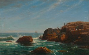 Castle Rock, Nahant, 1865 de William Stanley Haseltine