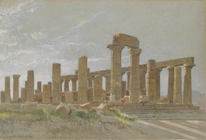 Girgenti El Templo de Juno Lacinia en Agrigento de William Stanley Haseltine