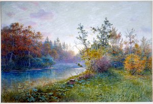 Presa de molino en Traunstein de William Stanley Haseltine