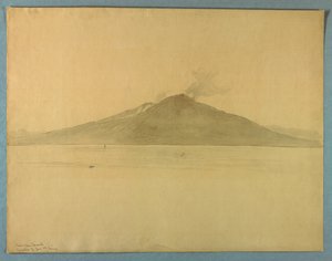 Estudio del Monte Vesubio desde Sorrento, Italia de William Stanley Haseltine