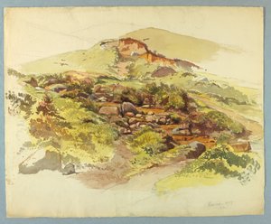 Estudio de Paisaje, Baveno, Lago Maggiore, Italia de William Stanley Haseltine