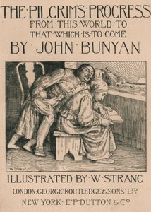 La esposa de Bunyan leyéndole la Biblia, c1916 de William Strang