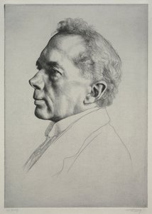 Campbell Dodgson, Perfil a la Izquierda, 1919