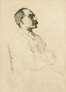 Retrato de Rudyard Kipling 1865-1936 de William Strang