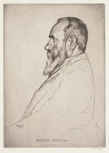 Retrato de Walter Brock de William Strang
