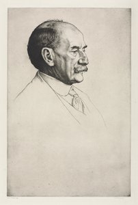 Thomas Hardy, mirando a la derecha de William Strang