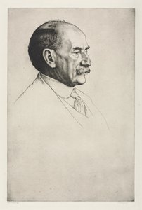 Thomas Hardy, mirando a la derecha, 1910