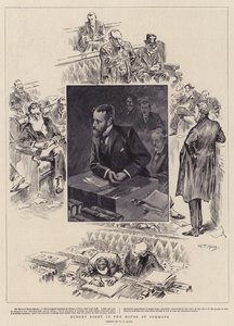 Noche de presupuesto en la Cámara de los Comunes de William T. Maud