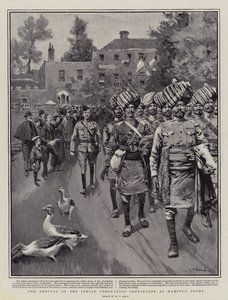 La Llegada del Contingente de la Coronación India en Hampton Court de William T. Maud