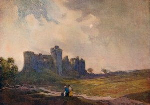 La Tormenta Venidera, Castillo de Carew, c1913 1914-1915 de William Tatton Winter