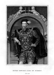 Henry Howard, Conde de Surrey, aristócrata y poeta inglés, 1829