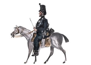 Dr S de la Brigada de Fusileros, en la línea de marcha (dibujo) de William Thomas Markham