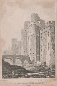 Castillo de Herstmonceux, Sussex de William Tombleson