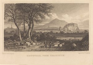 Edimburgo, desde Craigleith de William Tombleson after Thomas Hosmer Shepherd