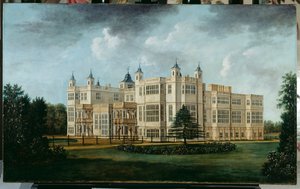 Audley End desde el suroeste (óleo sobre lienzo)
