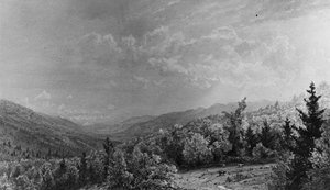 Desde la Casa Flume, Franconia, New Hampshire, 1872 de William Trost Richards
