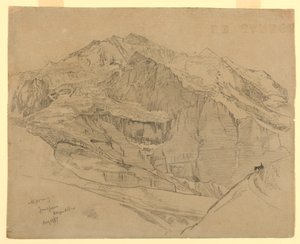 Paisaje, Jungfrau, Suiza de William Trost Richards