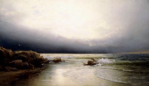Lands End - Costa de Nueva Jersey, 1887 de William Trost Richards