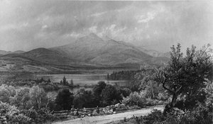 Monte Chocorua y lago, 1873 de William Trost Richards