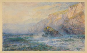 Estudio después de "En Icart Point, Guernsey" de William Trost Richards